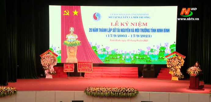 Lễ kỷ niệm 20 năm thành lập Sở tài nguyên và Môi trường tỉnh Ninh Bình