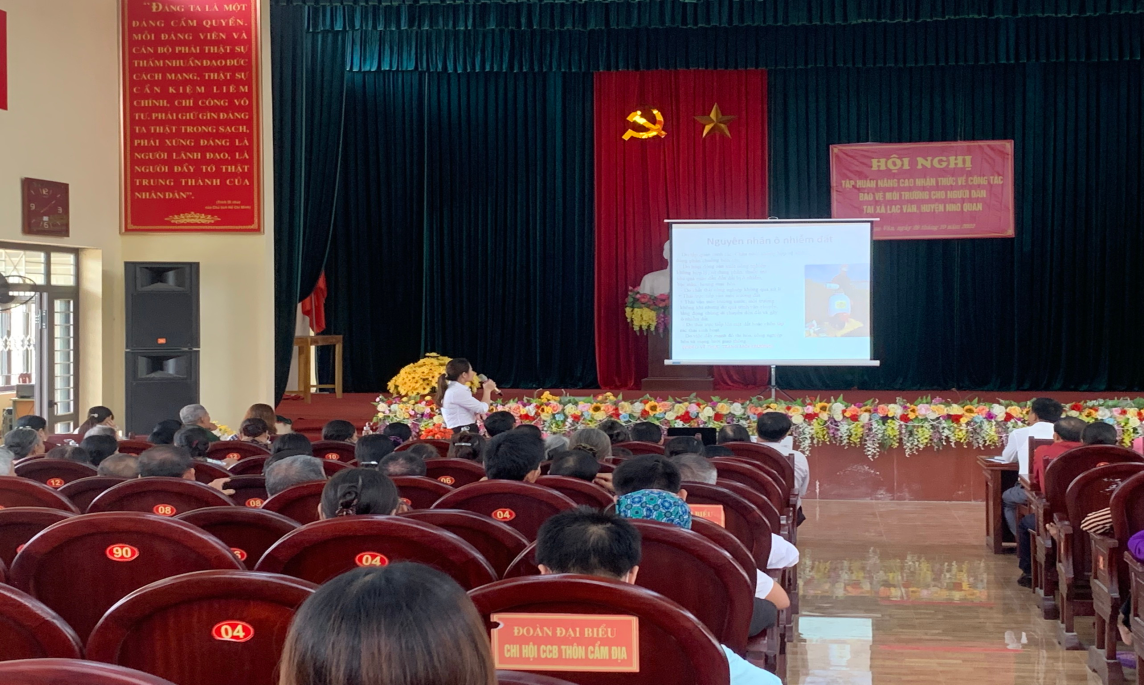 Hội nghị tuyên truyền nâng cao nhận thức về công tác bảo vệ môi trường cho nhân dân trên địa bàn 03 xã Lạc Vân, xã Gia Lâm huyện Nho Quan và xã Kim Trung, huyện Kim Sơn