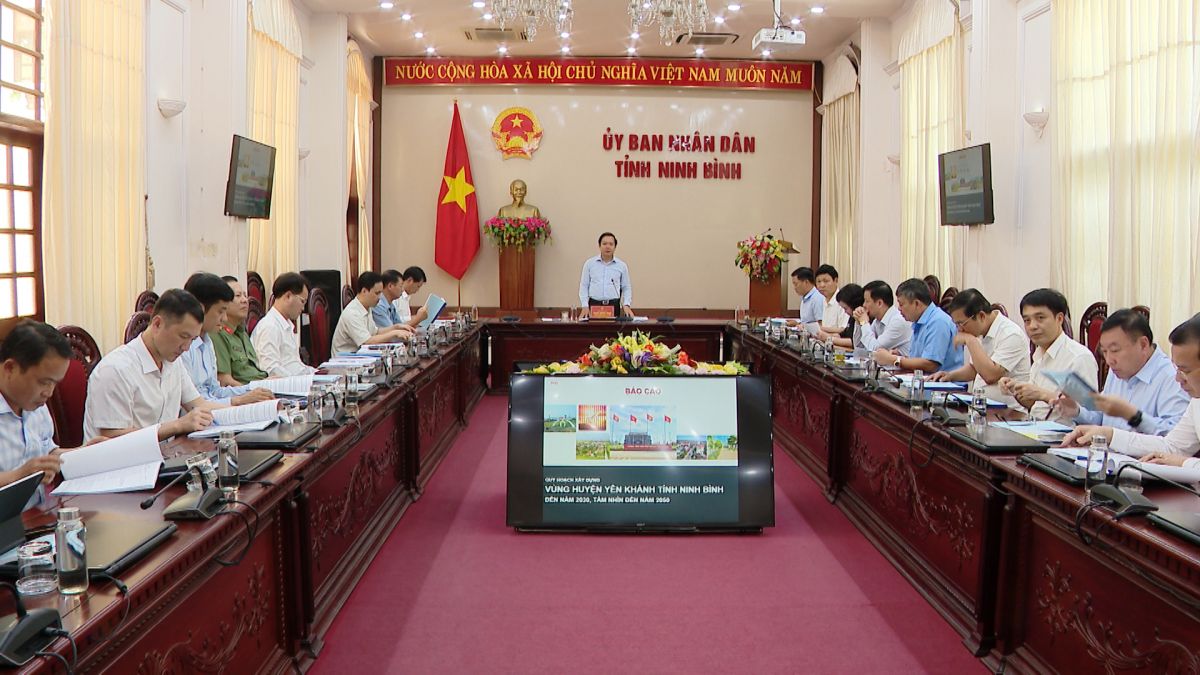 Góp ý báo cáo xây dựng quy hoạch vùng huyện Yên Khánh đến năm 2030, tầm nhìn đến năm 2050