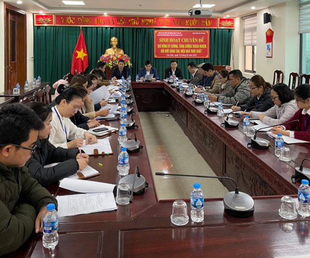 Văn phòng Đăng ký đất đai tỉnh Ninh Bình quyết tâm nâng cao văn hóa công vụ, đạo đức công vụ và tính chuyên nghiệp để phục vụ nhân dân